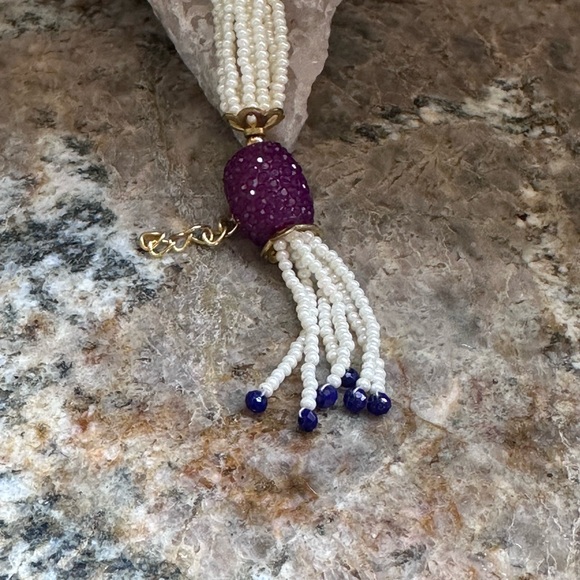 Gold Citizen Rhinestone Turkish Pearl Watch - Picture 3 of 11